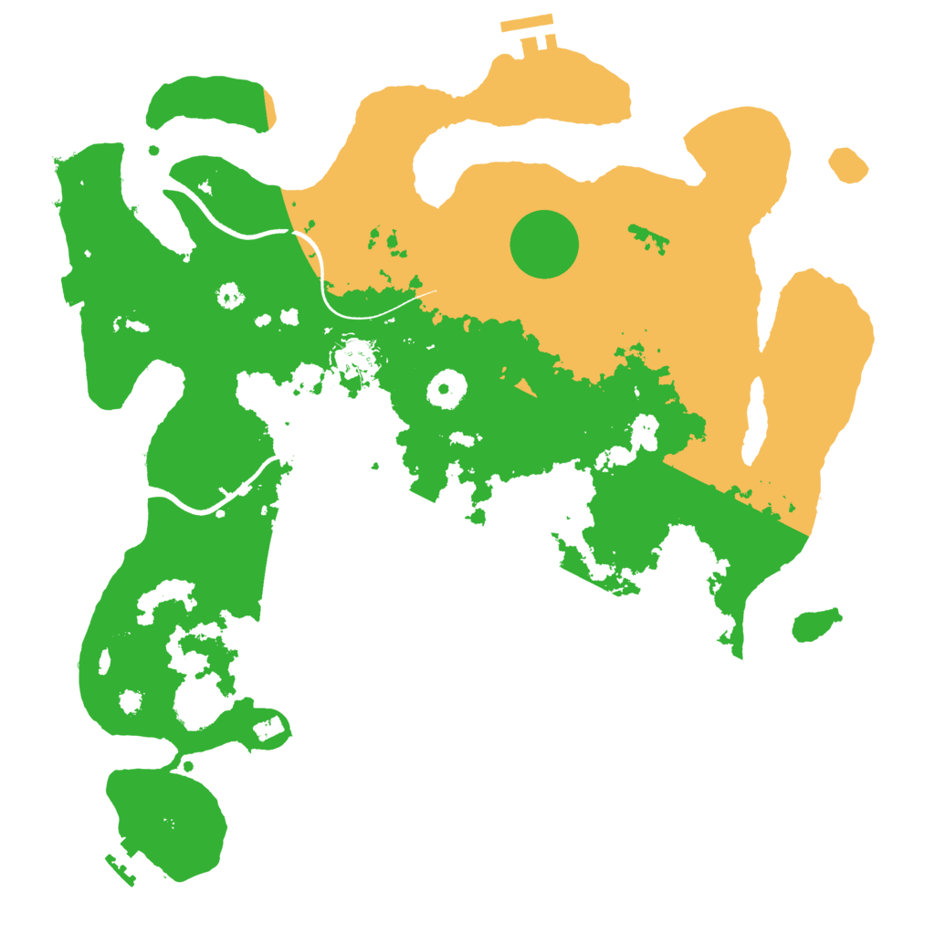 Biome Rust Map: Procedural Map, Size: 3600, Seed: 860