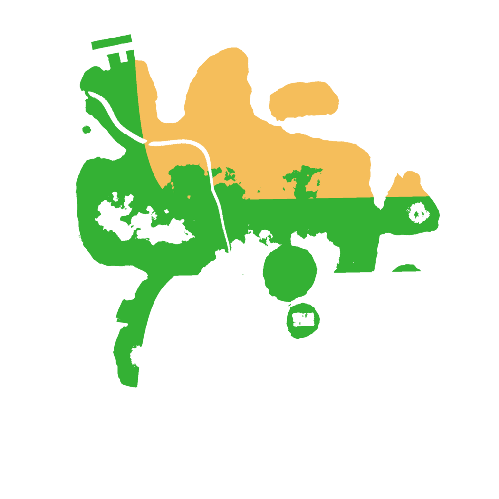 Biome Rust Map: Procedural Map, Size: 2500, Seed: 3473475