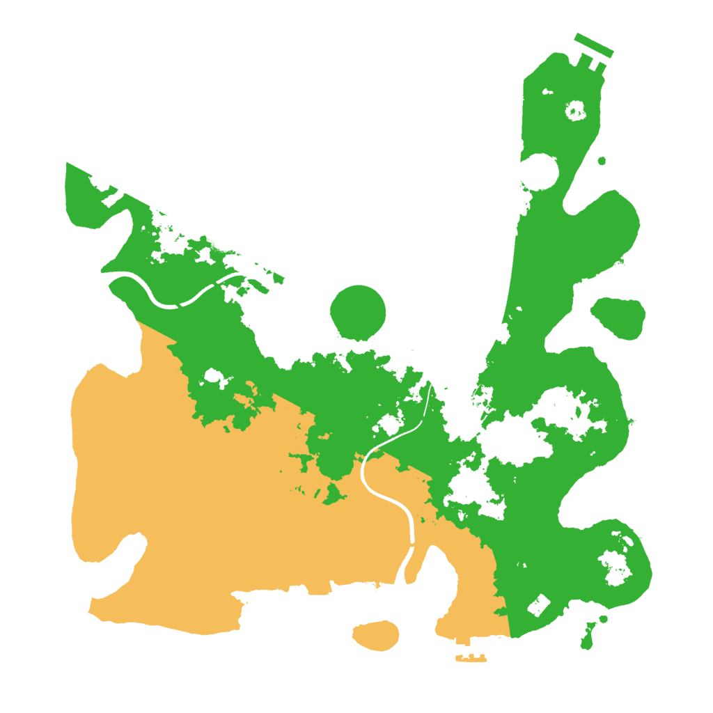 Biome Rust Map: Procedural Map, Size: 3500, Seed: 637105577