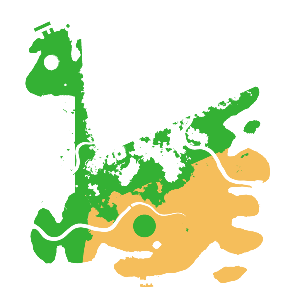 Biome Rust Map: Procedural Map, Size: 3500, Seed: 37615