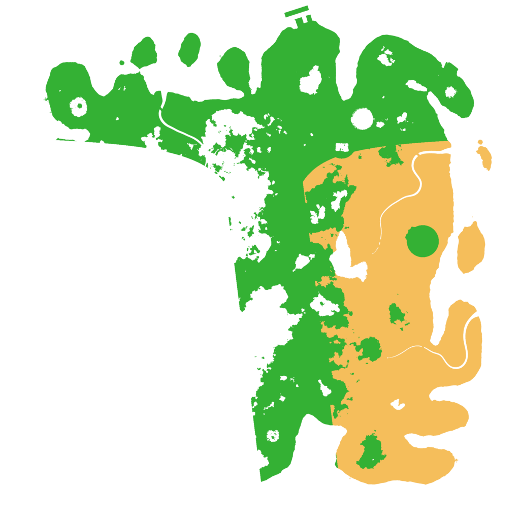 Biome Rust Map: Procedural Map, Size: 4300, Seed: 1111110