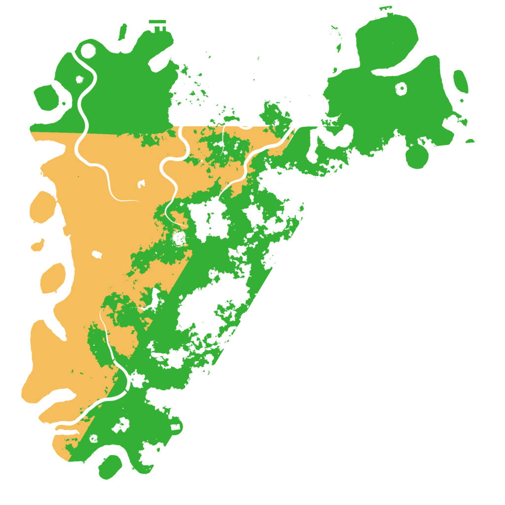 Biome Rust Map: Procedural Map, Size: 6000, Seed: 84034793