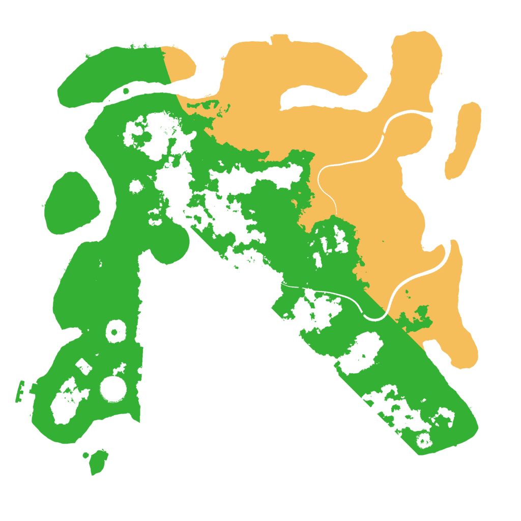 Biome Rust Map: Procedural Map, Size: 3500, Seed: 1990801782