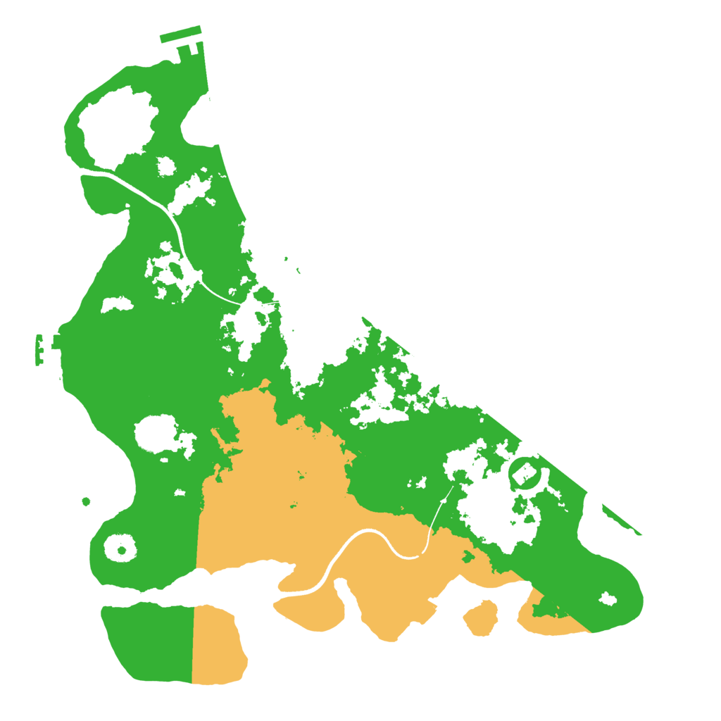 Biome Rust Map: Procedural Map, Size: 3500, Seed: 1578470064