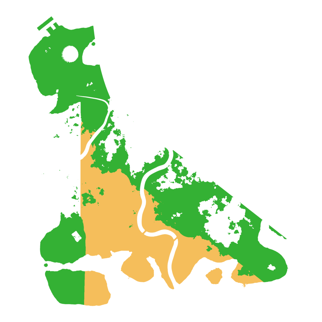 Biome Rust Map: Procedural Map, Size: 3500, Seed: 1578470064