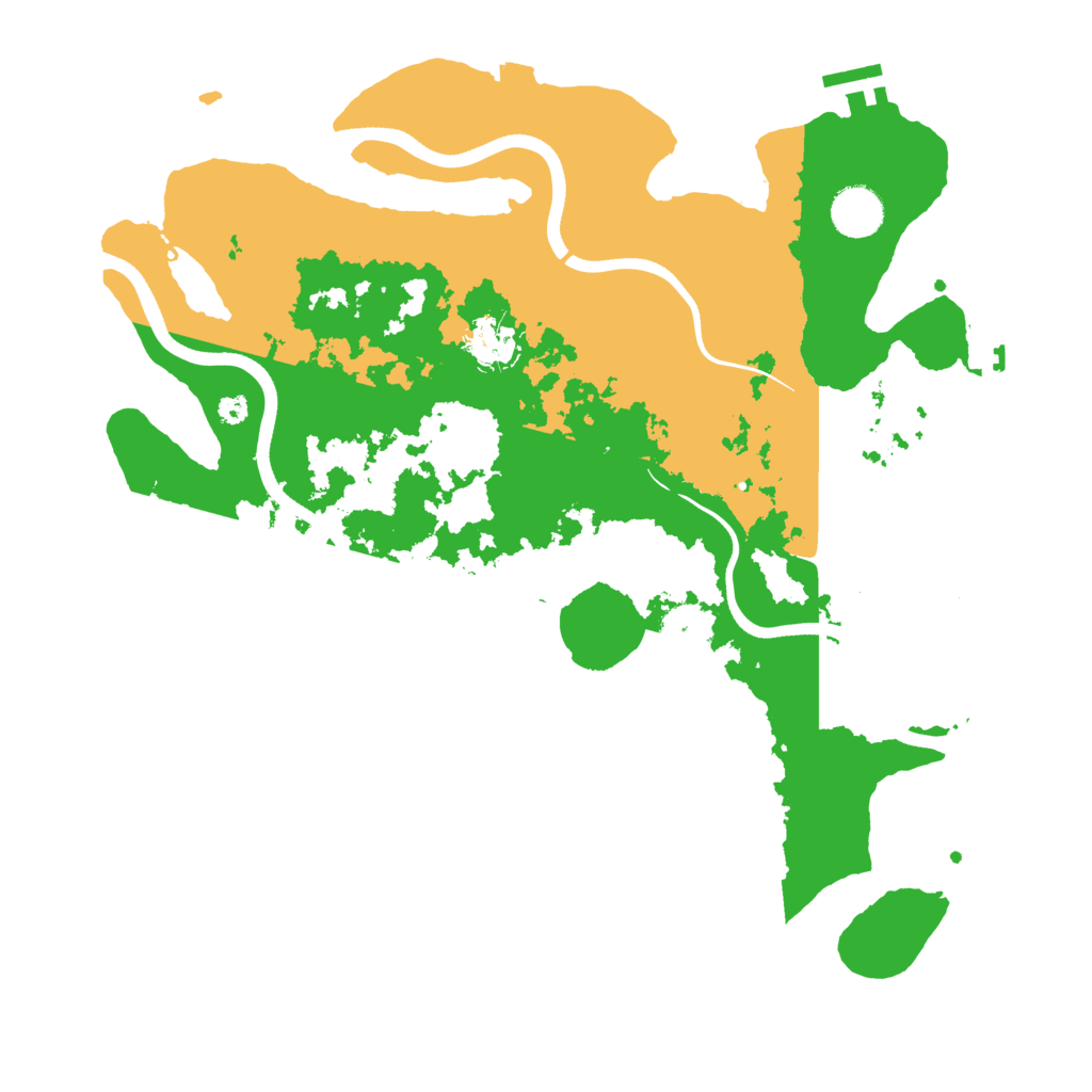 Biome Rust Map: Procedural Map, Size: 3700, Seed: 88721712