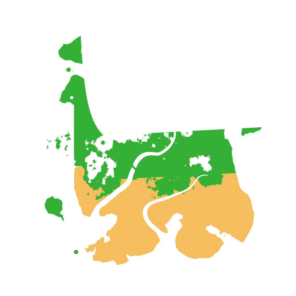 Biome Rust Map: Procedural Map, Size: 2699, Seed: 35120305