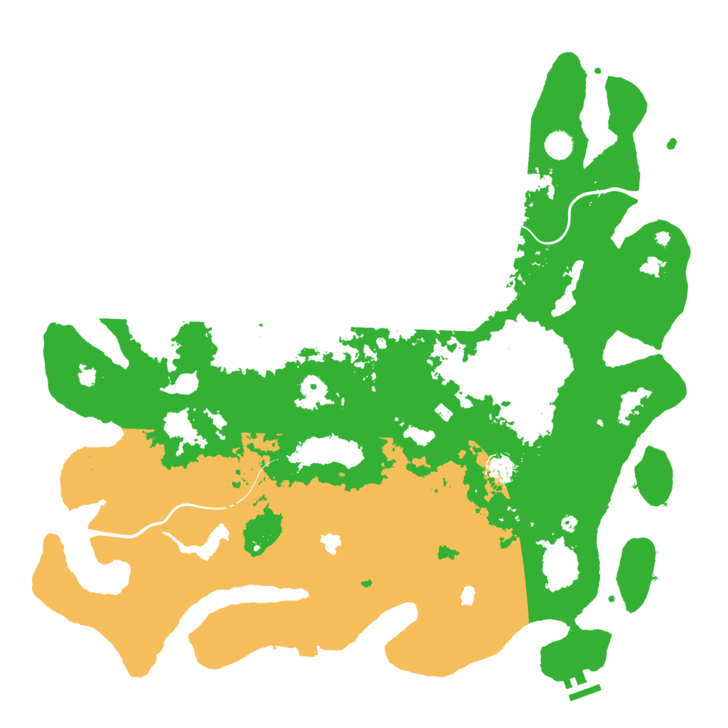 Biome Rust Map: Procedural Map, Size: 4500, Seed: 3141964