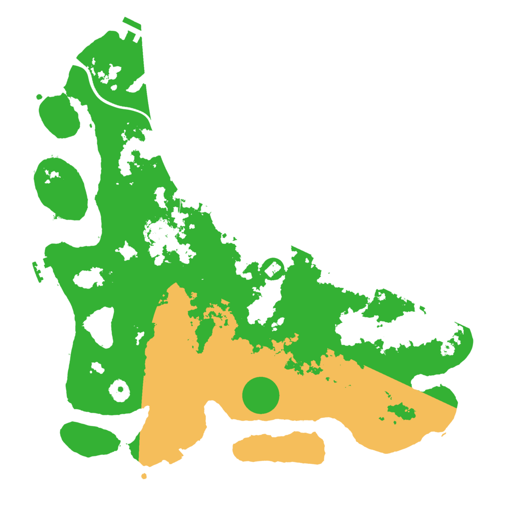 Biome Rust Map: Procedural Map, Size: 3700, Seed: 302613336