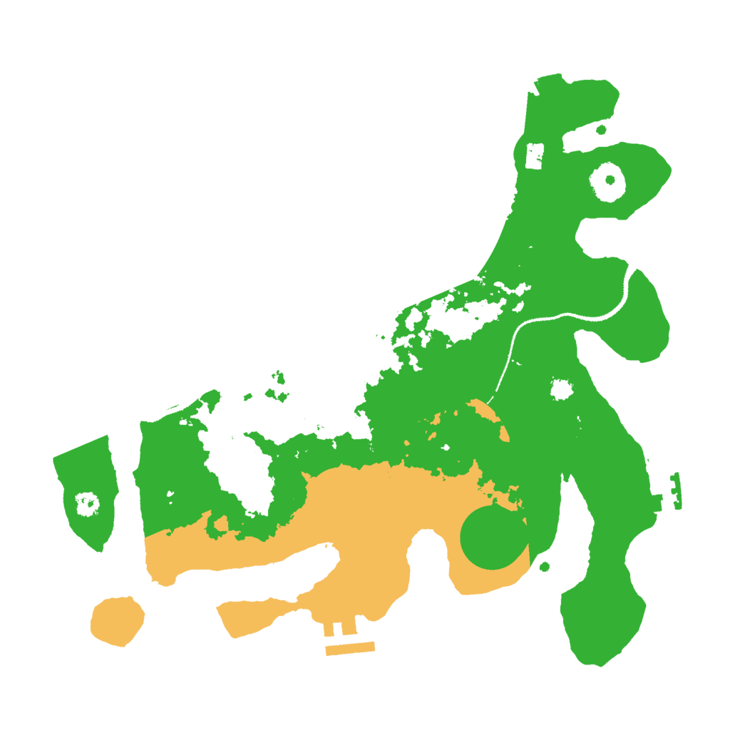 Biome Rust Map: Procedural Map, Size: 3000, Seed: 28882