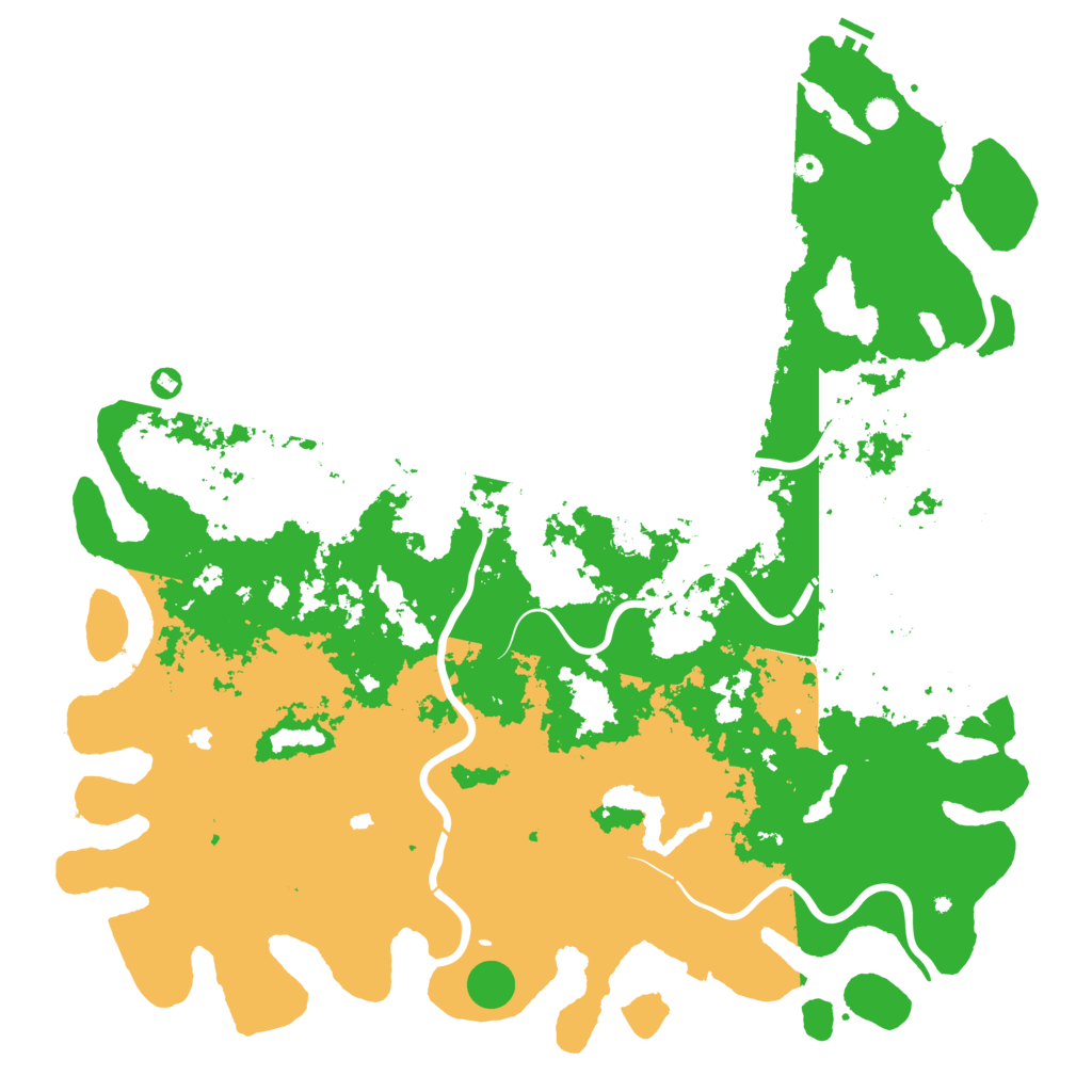 Biome Rust Map: Procedural Map, Size: 6000, Seed: 374176559