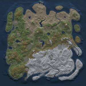 Thumbnail Rust Map: Procedural Map, Size: 4500, Seed: 1609, 15 Monuments
