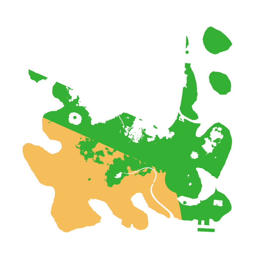 Biome Rust Map: Procedural Map, Size: 3000, Seed: 17302456