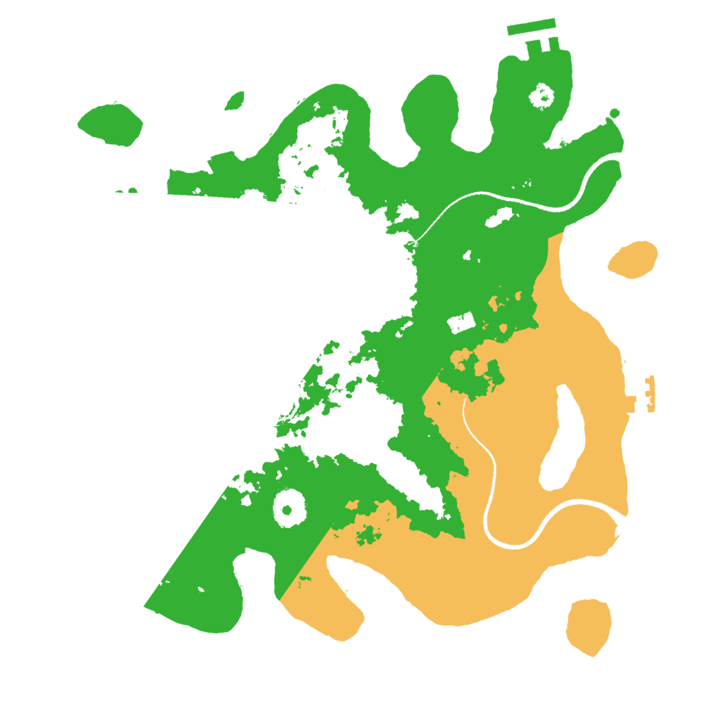 Biome Rust Map: Procedural Map, Size: 3000, Seed: 23327