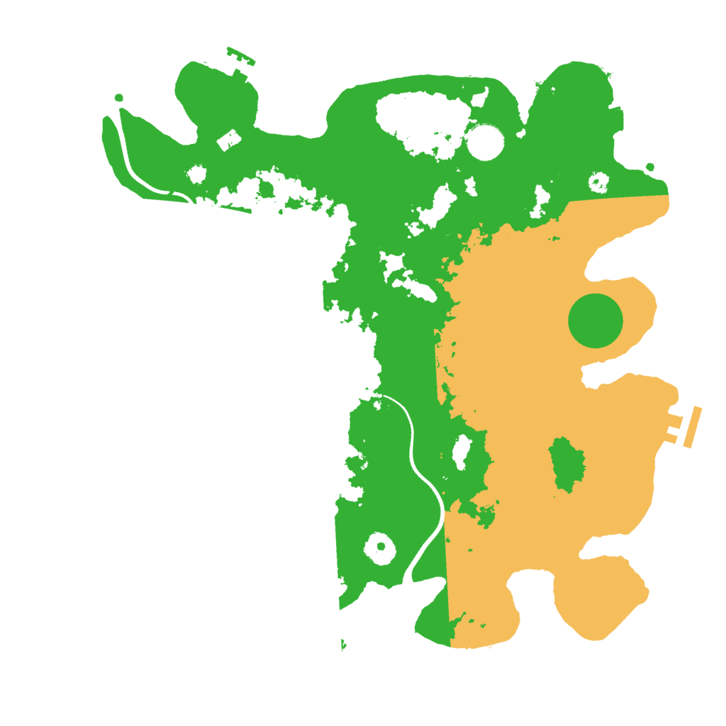 Biome Rust Map: Procedural Map, Size: 3500, Seed: 183947446