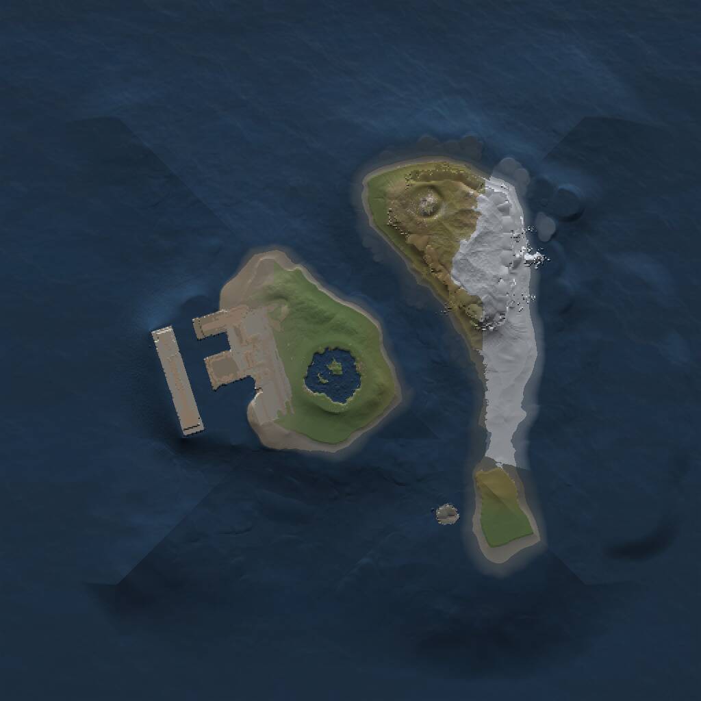 Rust Map: Procedural Map, Size: 1300, Seed: 133454487, 2 Monuments