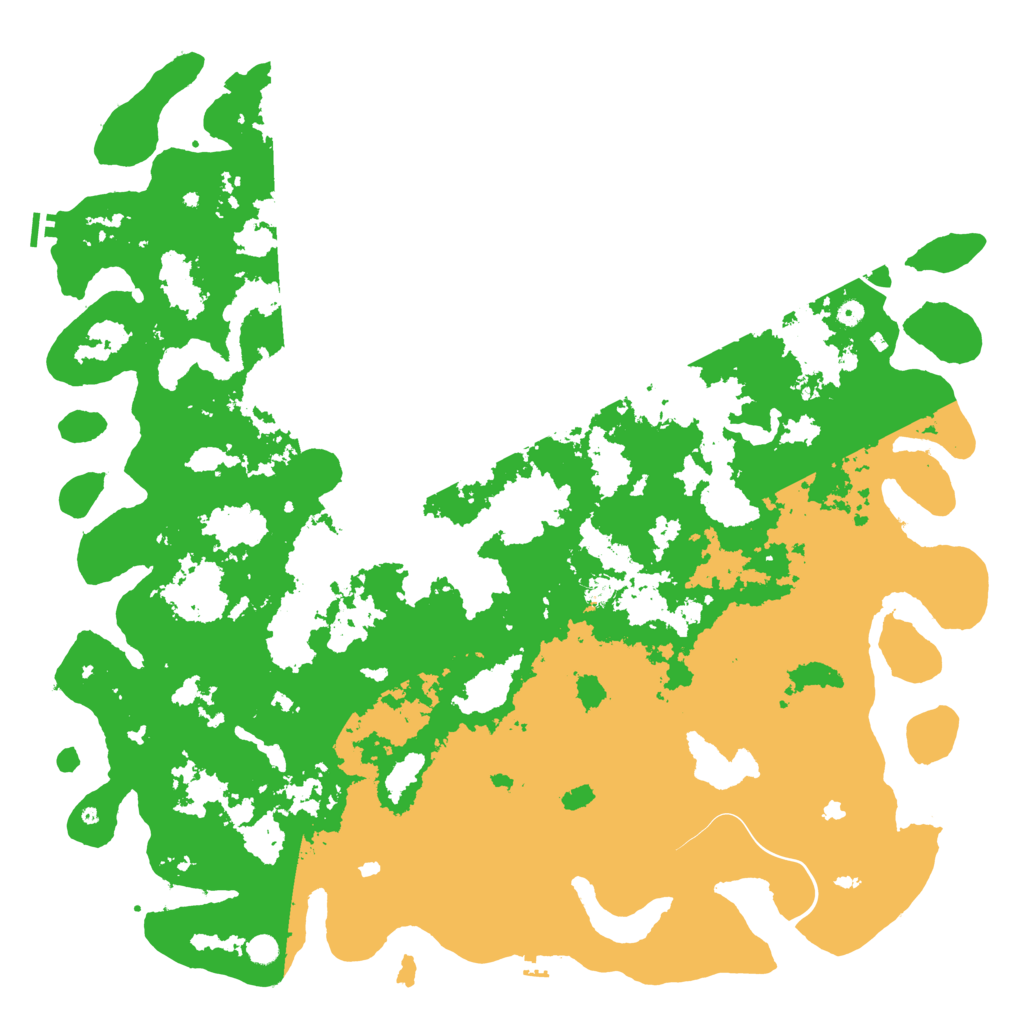 Biome Rust Map: Procedural Map, Size: 6000, Seed: 1586544950
