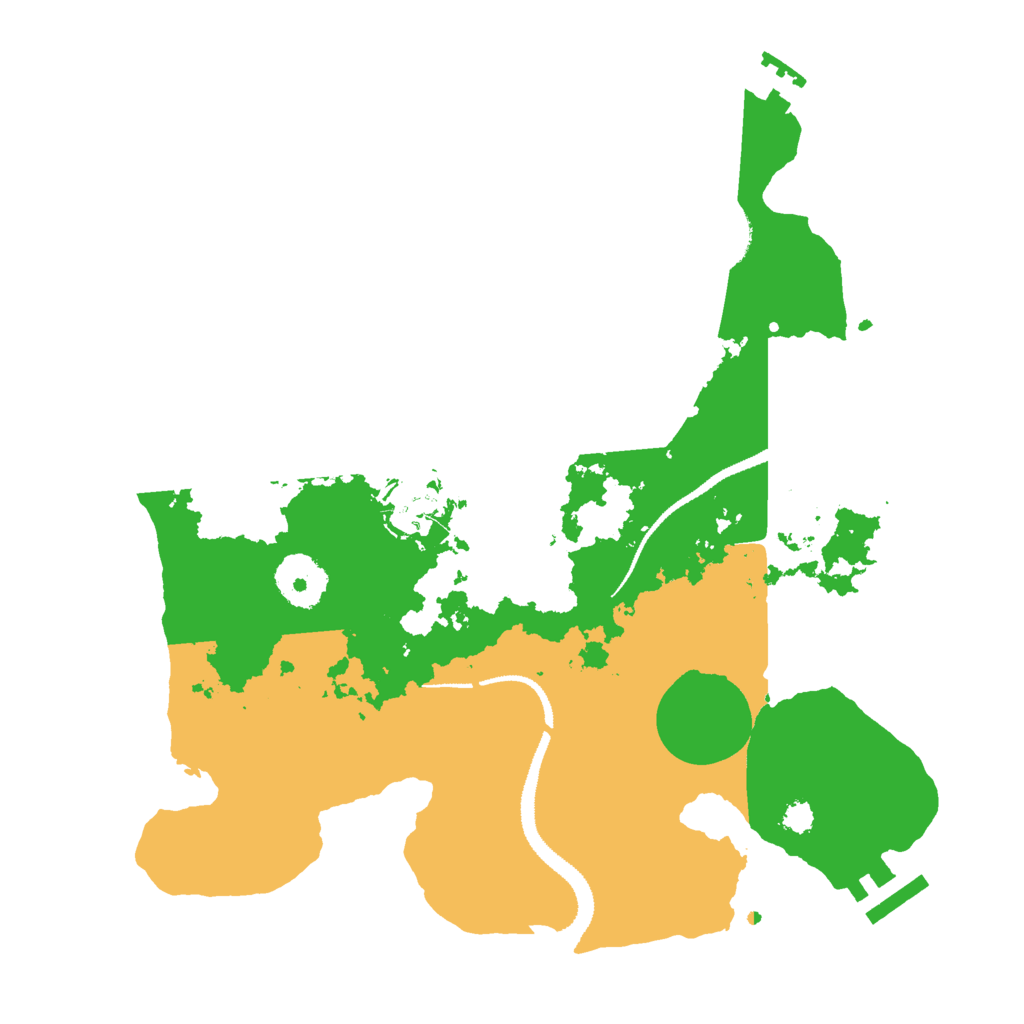 Biome Rust Map: Procedural Map, Size: 3000, Seed: 642351608