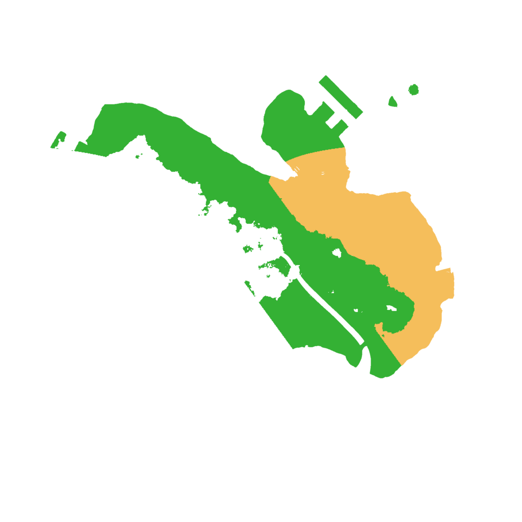 Biome Rust Map: Procedural Map, Size: 2000, Seed: 311844779