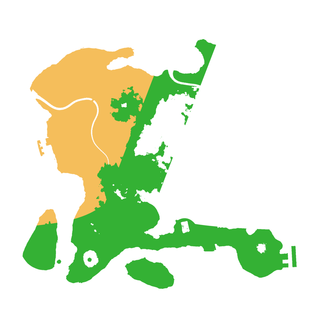 Biome Rust Map: Procedural Map, Size: 3000, Seed: 65352