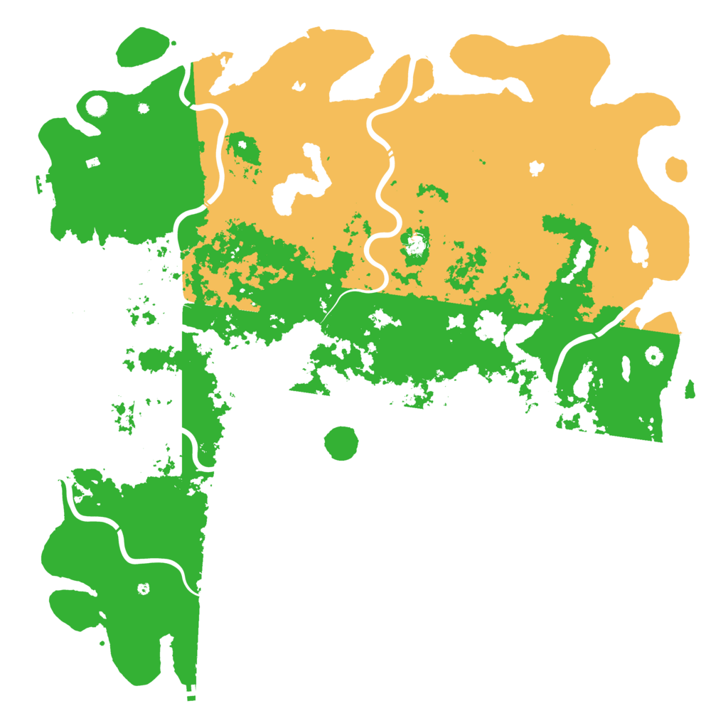 Biome Rust Map: Procedural Map, Size: 6000, Seed: 1370275629