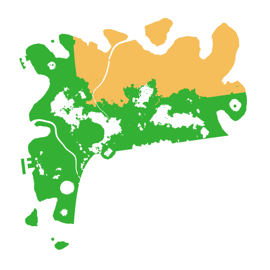 Biome Rust Map: Procedural Map, Size: 3500, Seed: 1827977441