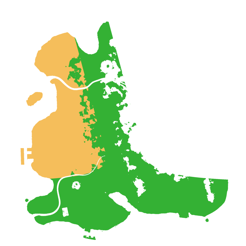 Biome Rust Map: Procedural Map, Size: 3000, Seed: 467049886