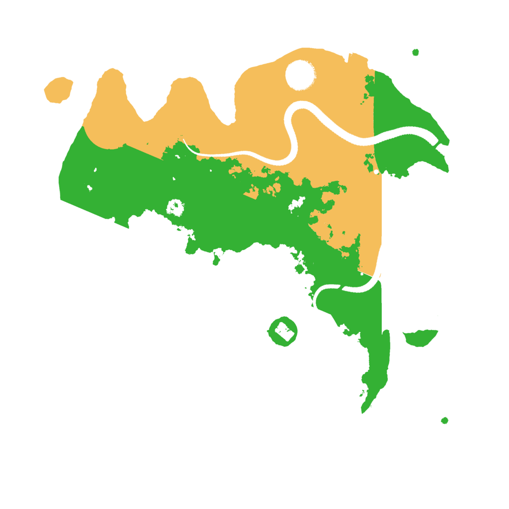 Biome Rust Map: Procedural Map, Size: 3000, Seed: 13590