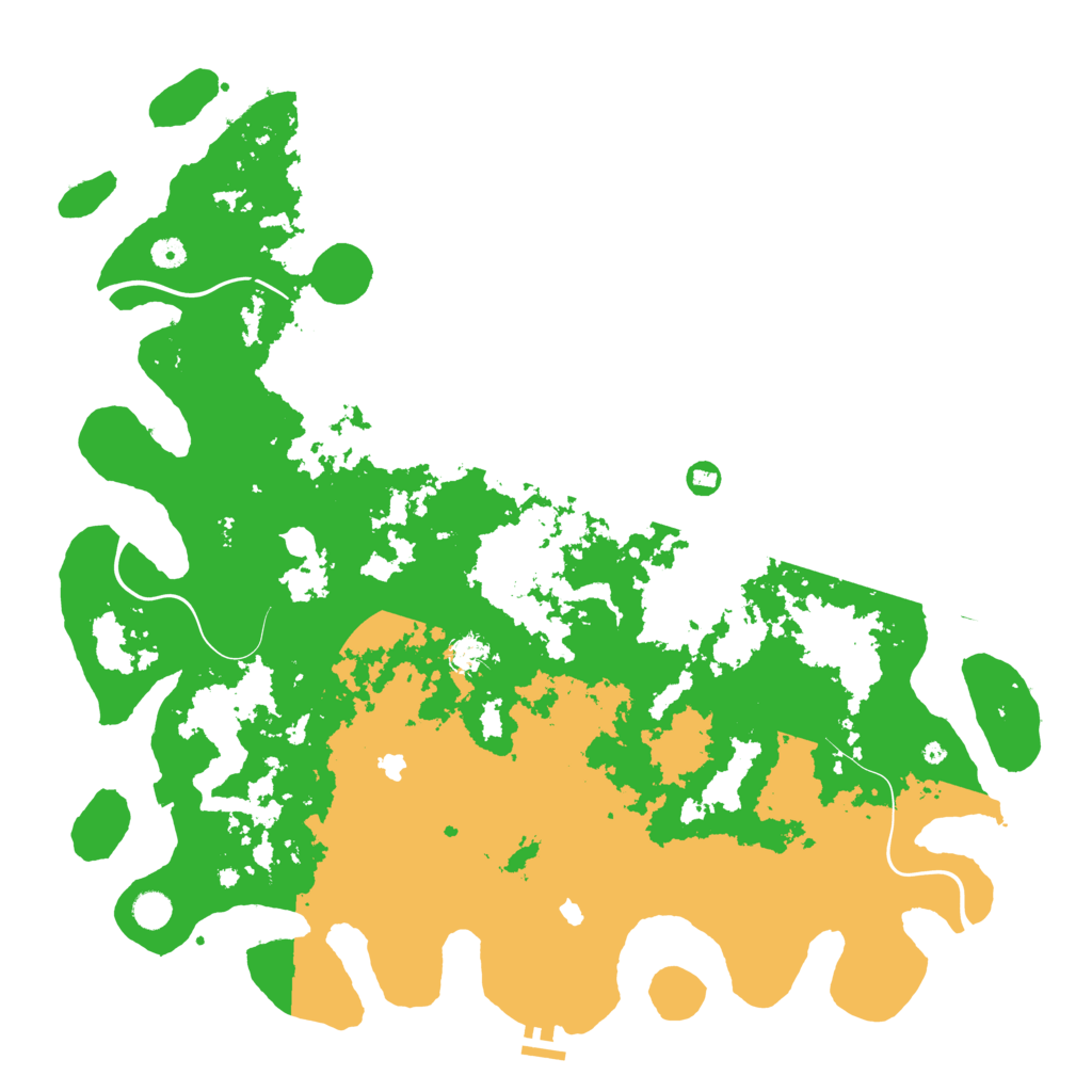 Biome Rust Map: Procedural Map, Size: 5000, Seed: 472829