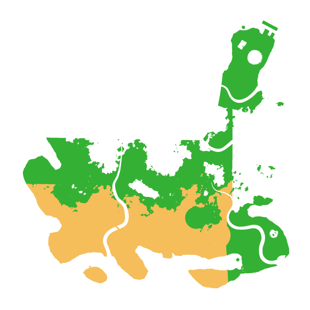 Biome Rust Map: Procedural Map, Size: 3750, Seed: 50002