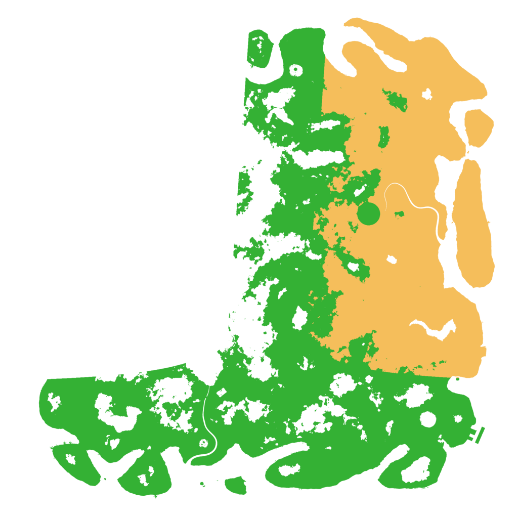 Biome Rust Map: Procedural Map, Size: 6000, Seed: 464748628