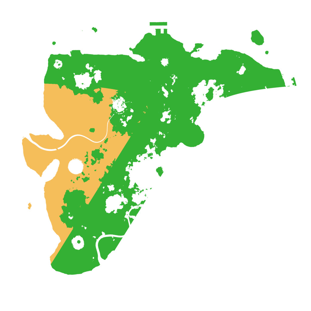 Biome Rust Map: Procedural Map, Size: 3600, Seed: 12503