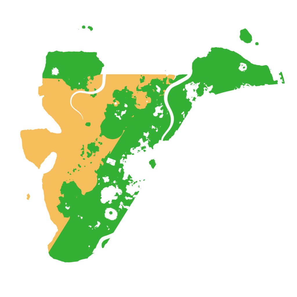 Biome Rust Map: Procedural Map, Size: 3600, Seed: 12503
