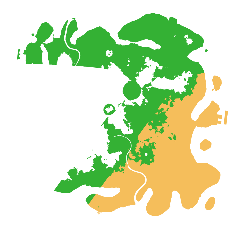 Biome Rust Map: Procedural Map, Size: 3500, Seed: 25900