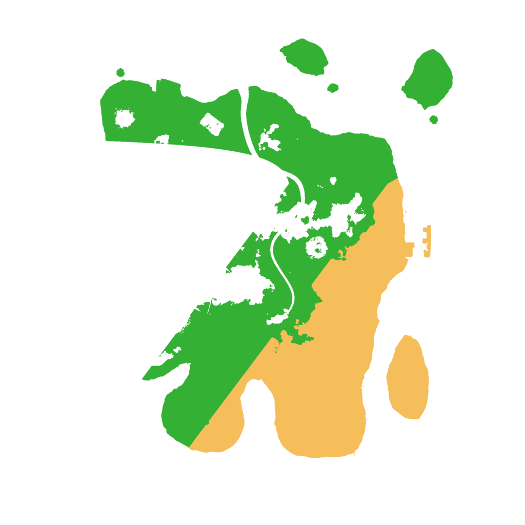 Biome Rust Map: Procedural Map, Size: 2500, Seed: 10378