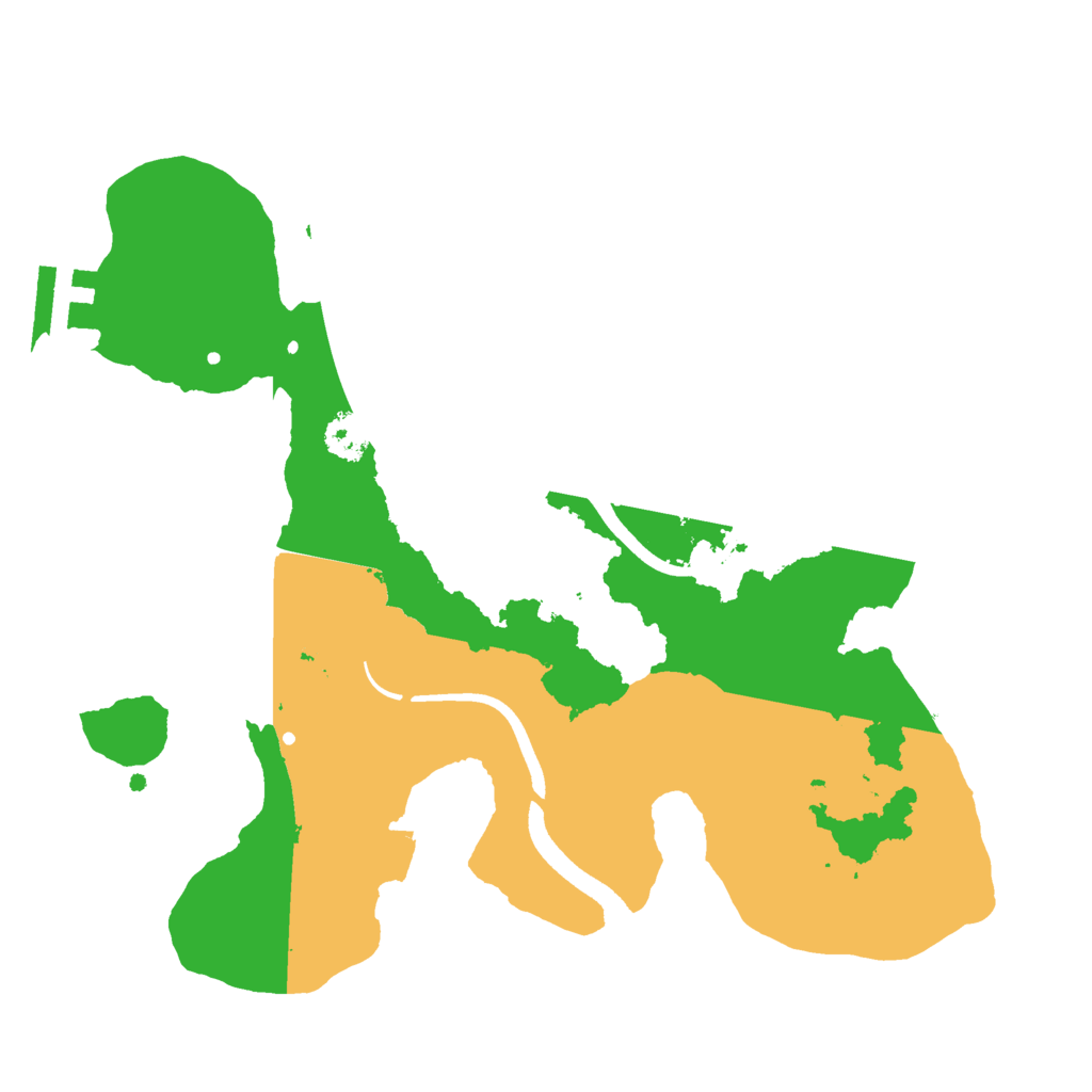 Biome Rust Map: Procedural Map, Size: 2500, Seed: 10377