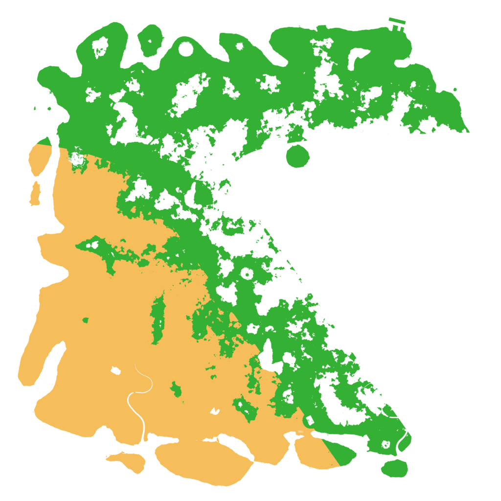 Biome Rust Map: Procedural Map, Size: 6000, Seed: 23632863