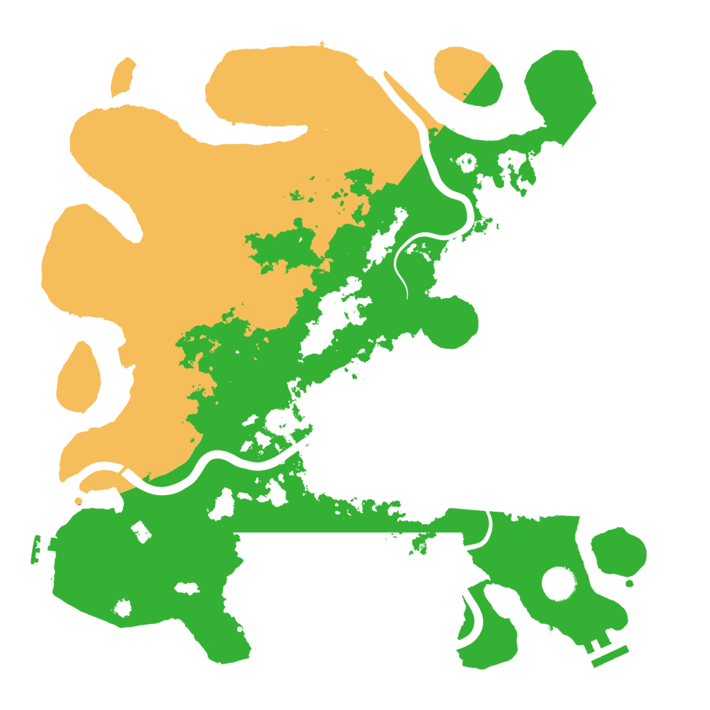 Biome Rust Map: Procedural Map, Size: 3700, Seed: 321633673