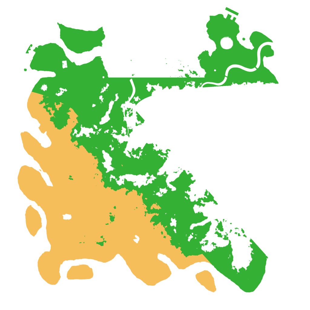 Biome Rust Map: Procedural Map, Size: 4500, Seed: 923899266