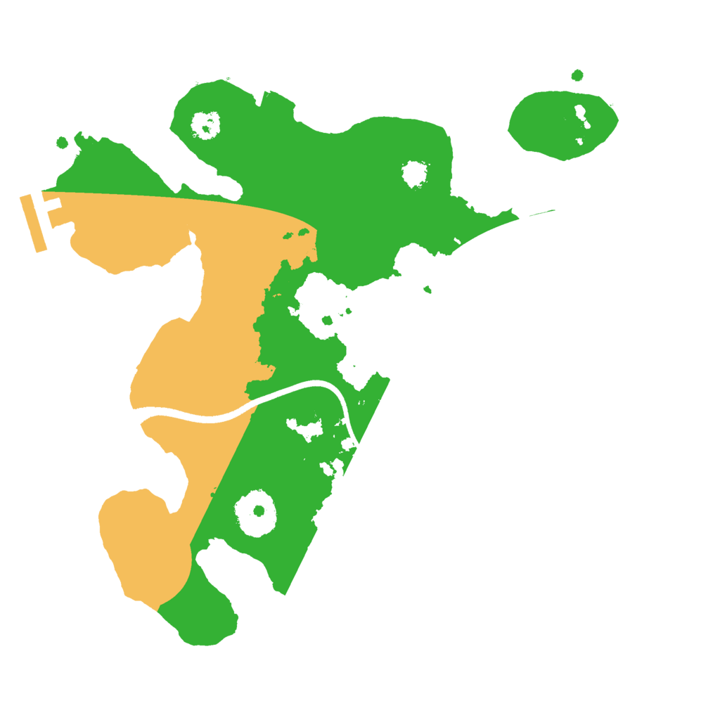Biome Rust Map: Procedural Map, Size: 2500, Seed: 50003