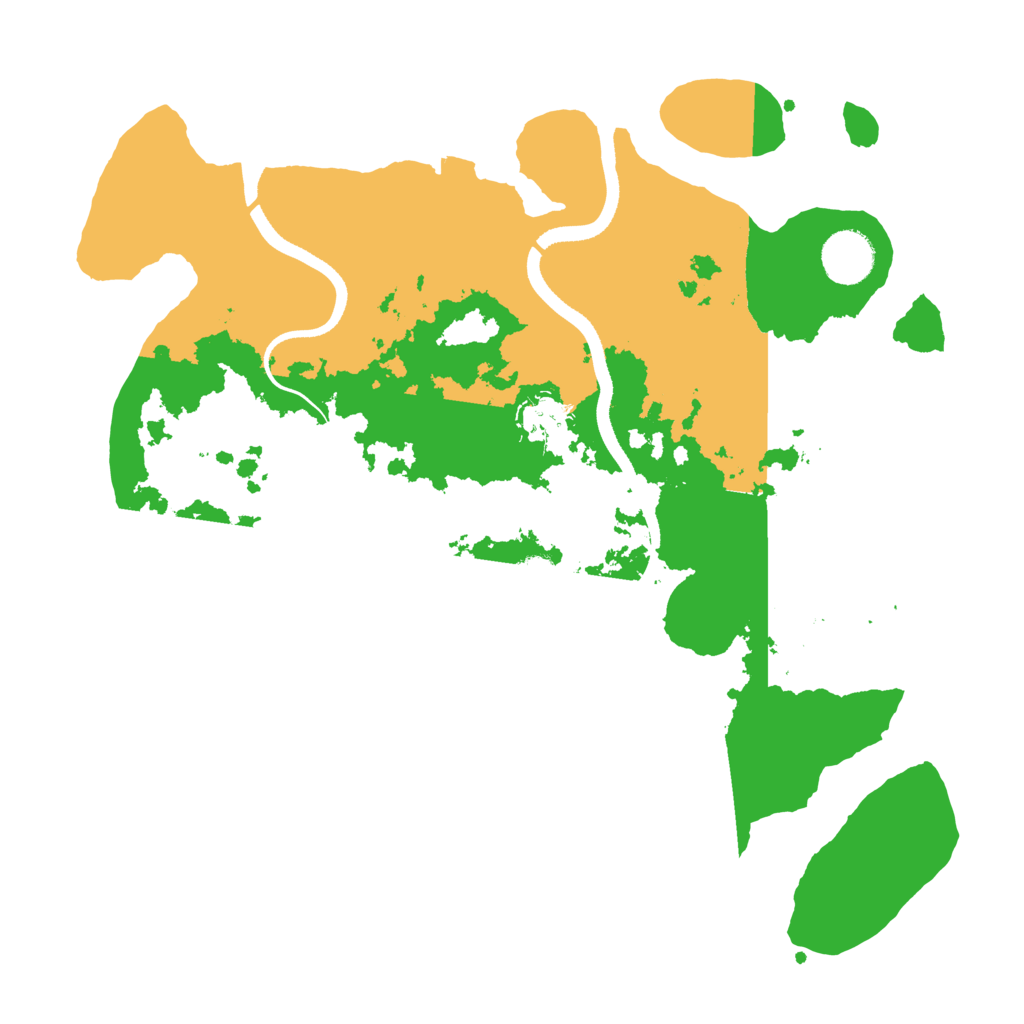 Biome Rust Map: Procedural Map, Size: 3500, Seed: 522835900