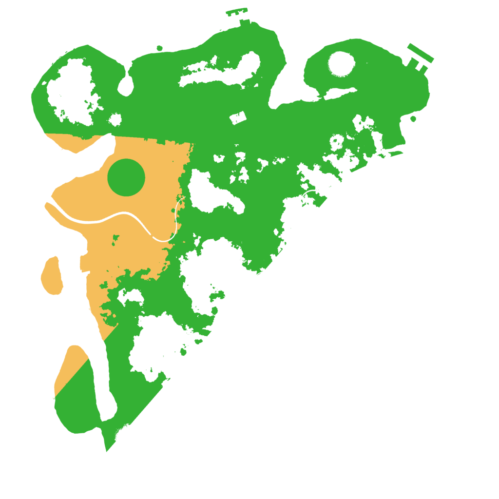 Biome Rust Map: Procedural Map, Size: 3500, Seed: 379047557