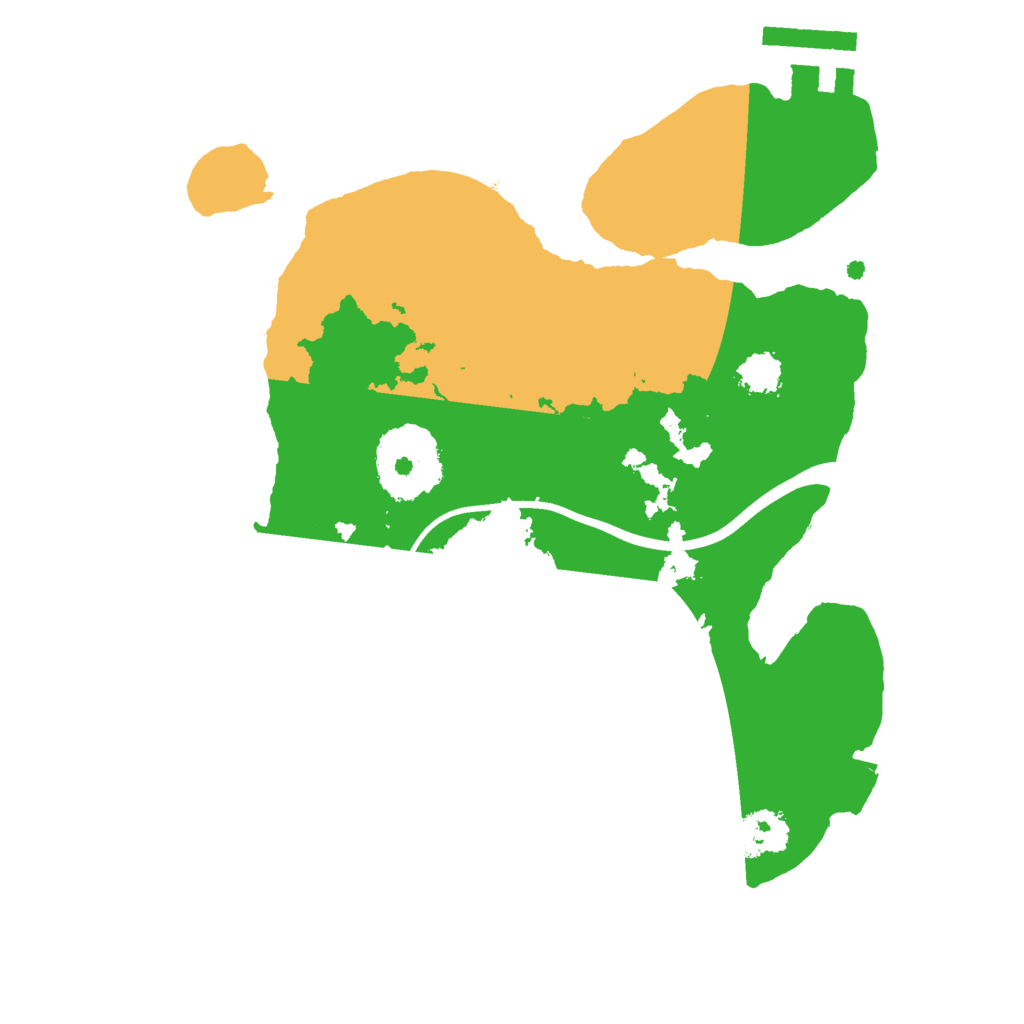 Biome Rust Map: Procedural Map, Size: 2200, Seed: 1236351254