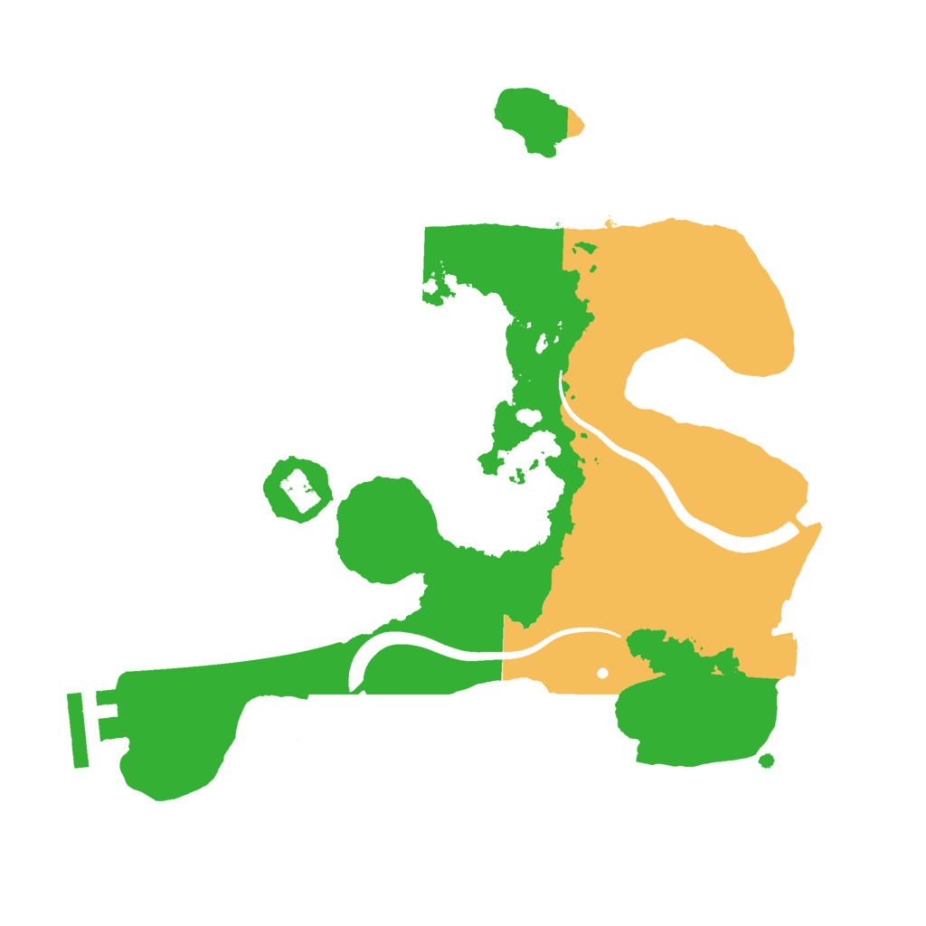 Biome Rust Map: Procedural Map, Size: 2500, Seed: 1518290703