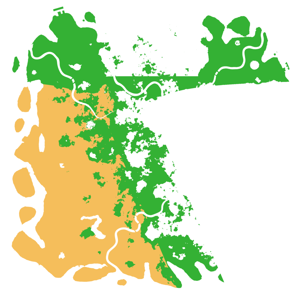 Biome Rust Map: Procedural Map, Size: 6000, Seed: 27031961