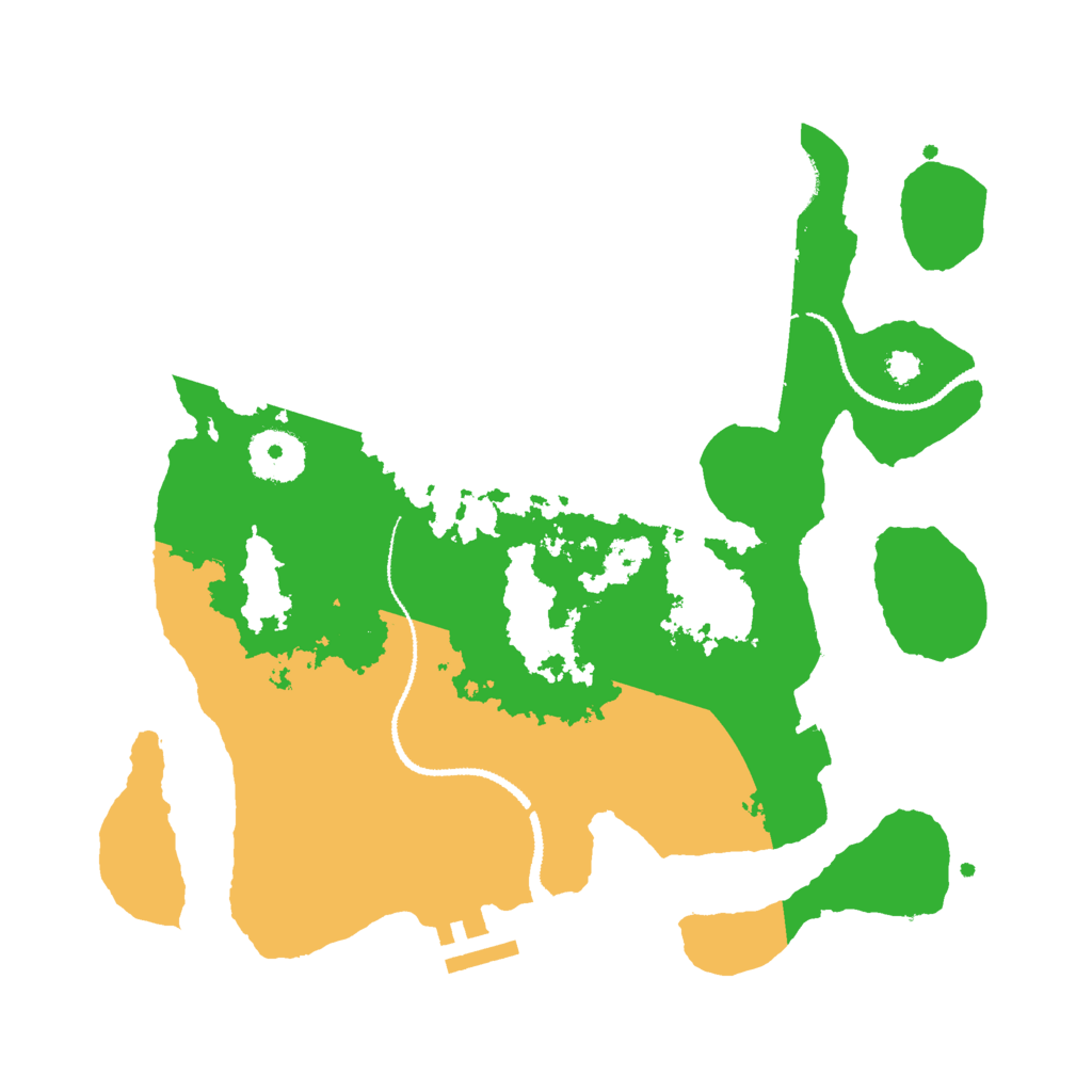 Biome Rust Map: Procedural Map, Size: 3000, Seed: 16301
