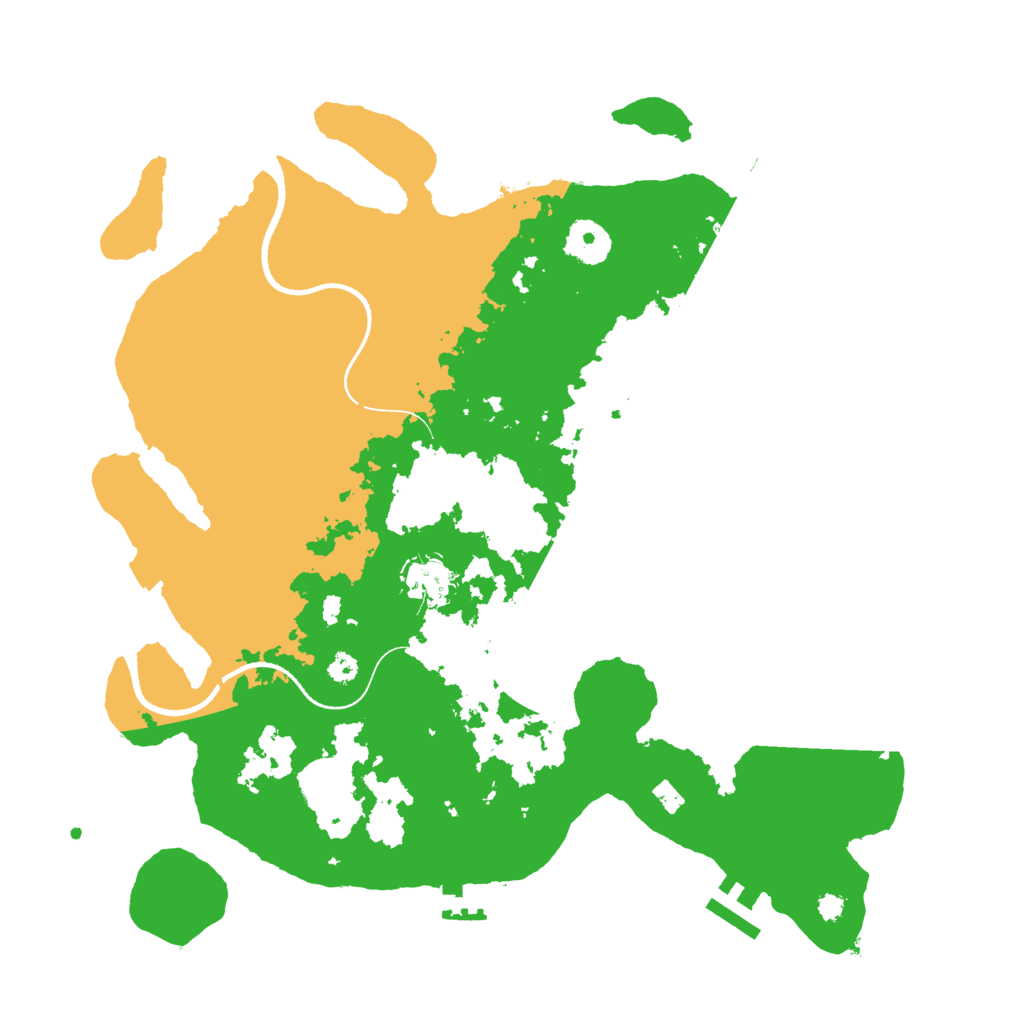 Biome Rust Map: Procedural Map, Size: 3500, Seed: 4815769
