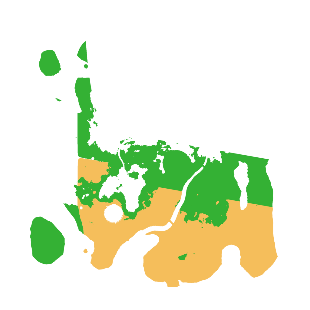 Biome Rust Map: Procedural Map, Size: 3000, Seed: 69999