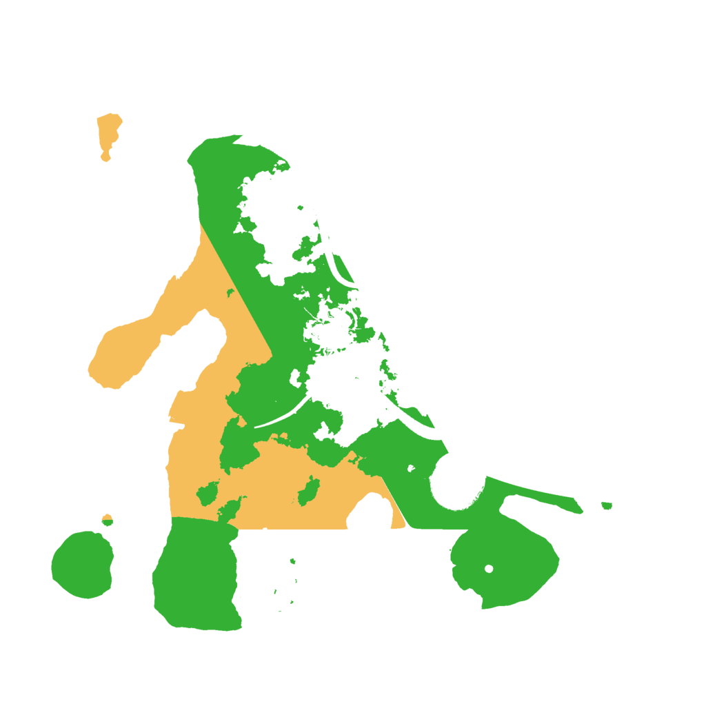 Biome Rust Map: Procedural Map, Size: 2500, Seed: 10376