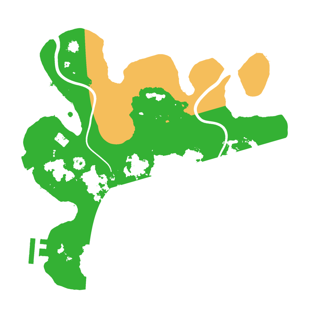 Biome Rust Map: Procedural Map, Size: 2500, Seed: 20922